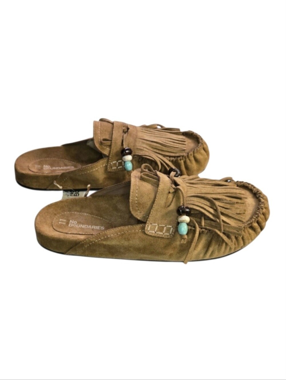No Boundaries Women's Fringe Slip On Moccasin in Brown, Size 11 NWT!! - Picture 5 of 7